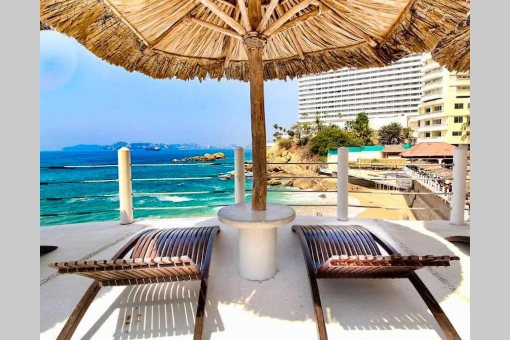 Suite Frente Al Mar En El Corazon De 阿卡普尔科 外观 照片
